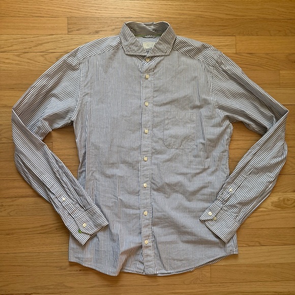 Eton Other - Eton Blue and White Striped Dress Shirt